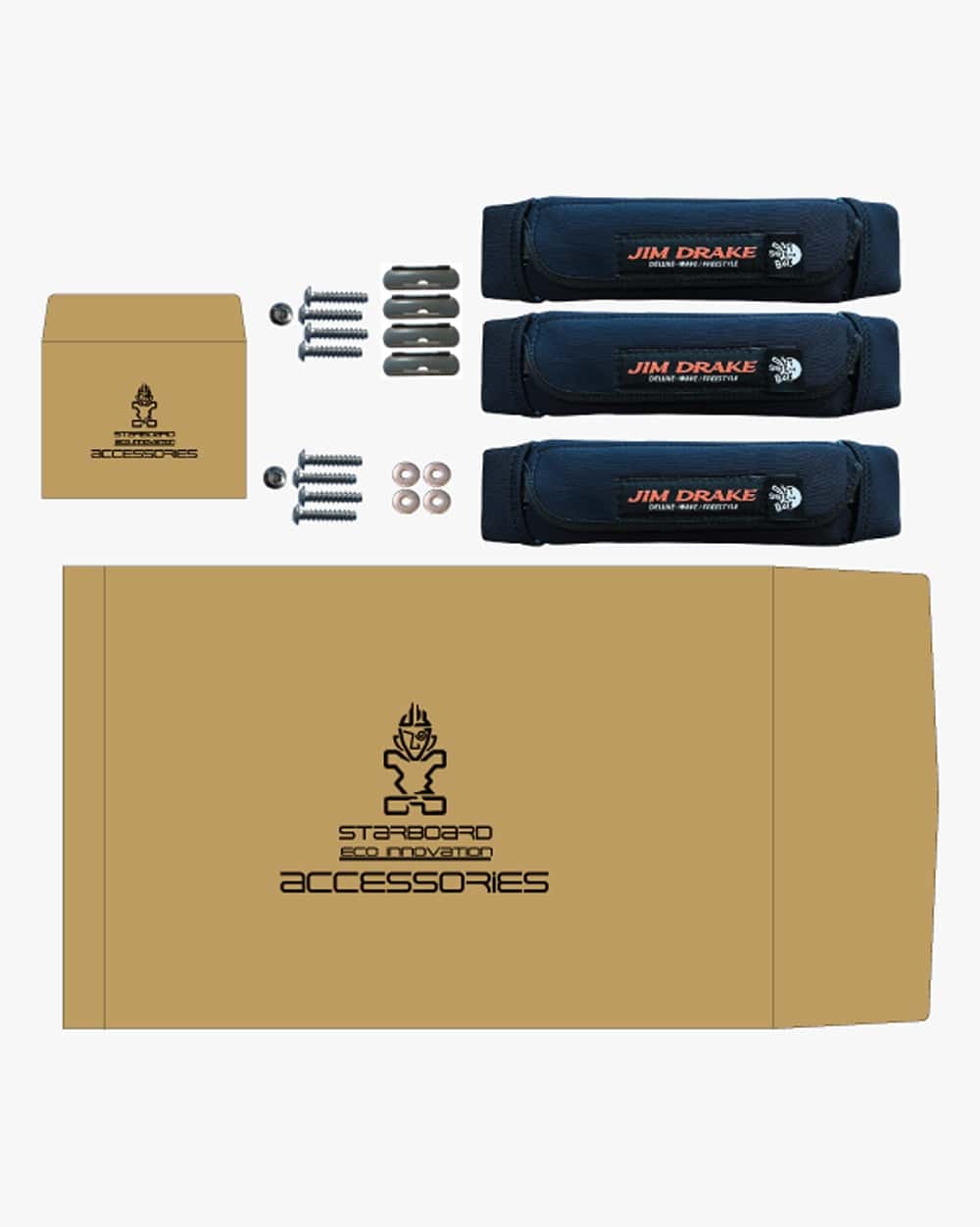 STARBOARD Deluxe Footstrap Yulex Set of 3 incl. Hardware