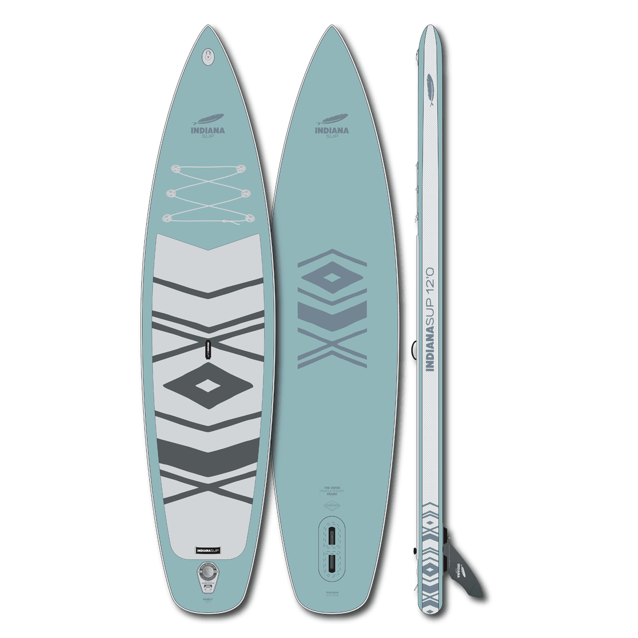 INDIANA 12'0 Family Pack misty blue